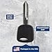 KeylessOption Car Key Replacement for 2000 2001 2002 2003 2004 2005 Ford Escape Focus Thunderbird Lincoln LS Mazda Tribute, H74 H86 4D60 Chip, Programming Guide Included