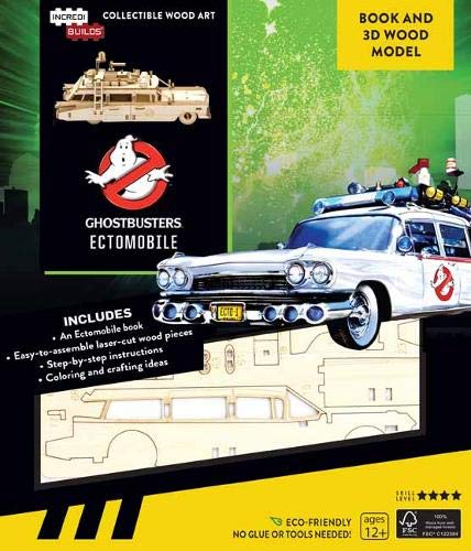 IncrediBuilds Ghostbusters Ectomobile 3D: Ectomobile Book and 3D Wood Model