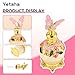 Yetaha Shining Butterfly Gemstone Inlay Crystal Perfume Bottles, Decorative Essential Oils Dropper Bottle, Refillable Oil Scent Bottle for Women Girl Gift