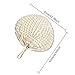 PROKTH Handmade Fans,Handmade Palm-Leaf Fan,Natural Raffia Hand Fans,Summer Cool Fan for Camping Hiking Home Wedding Decoration