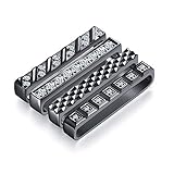 Callancity 4Pcs/Sets Metal Decorative Rings Loops Luxury Design Rubber Strap Charms for Watch Band S