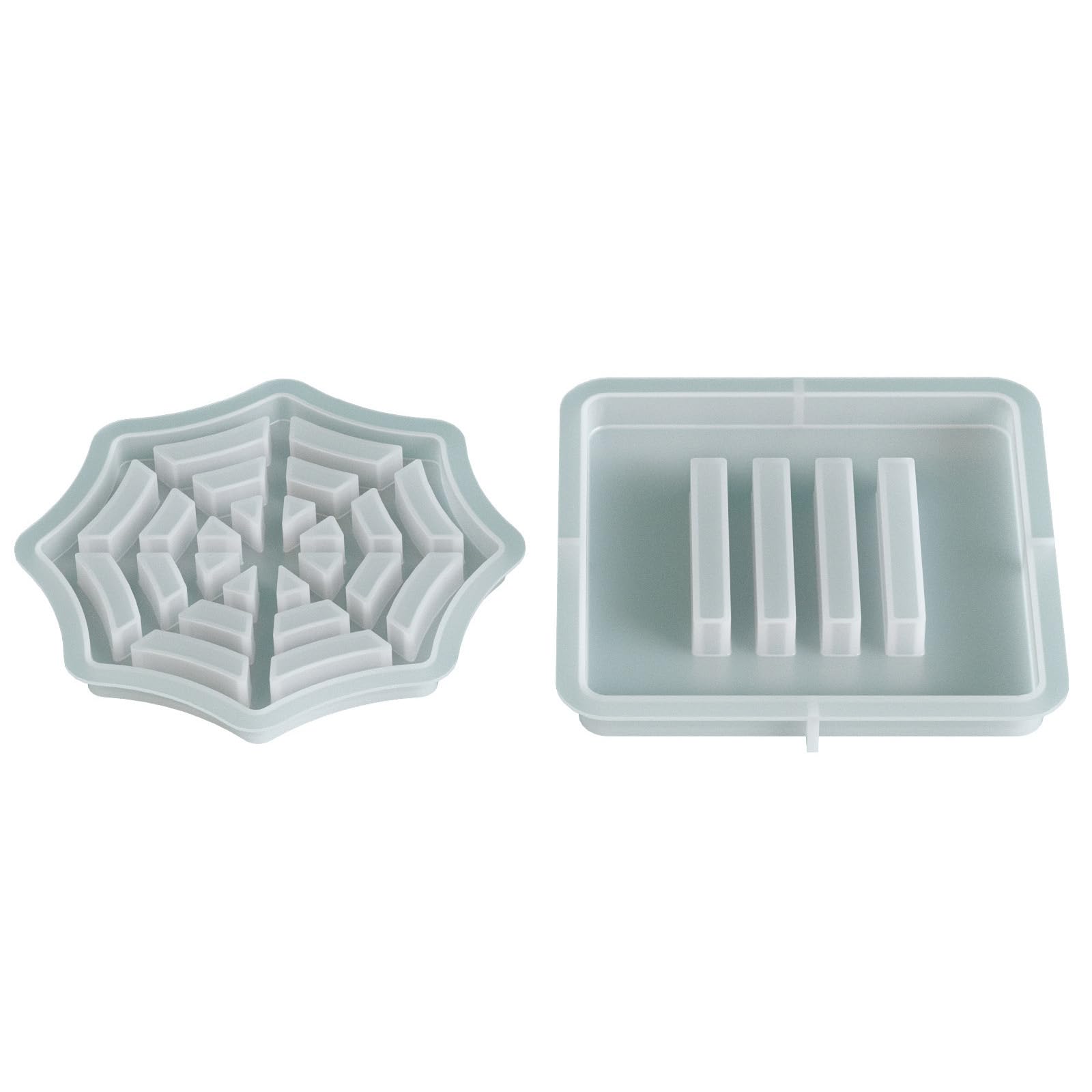 Nucelit Easy Cleaning Spiderweb Silicone Mold for Cup Coasters Halloween Party Decoration Supplies Spiderweb Silicone Mold for