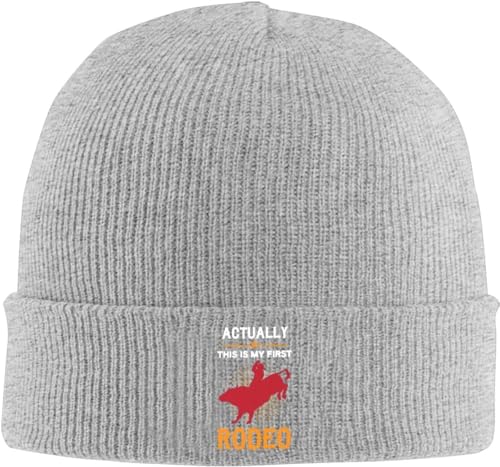 Esta Es Realmente Mi Primera Vez Rode. Beanie Slouchy Gorro De Punto Transpirable Skullcap para Mujer Deportes Adulto