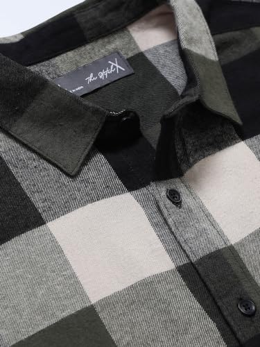 Image of StitchX Men's Brushed Cotton Buffalo Checkered Shirt-S-2XL