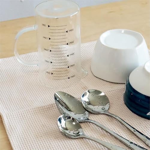 Jogoico 100% Cotton Kitchen Cleaning Cloths 6 PCS Highly Absorbent Soft Dish Cloths (35 x 35 cm) Kitchen Dish Towels Quick Drying Towels Waffle Hand Towels- Beige - Cosy Home Interiors Jogoico 100% Cotton Kitchen Cleaning Cloths 6 PCS Highly Absorbent Soft Dish Cloths (35 x 35 cm) Kitchen Dish Towels Quick Drying Towels Waffle Hand Towels- Beige - Image 7