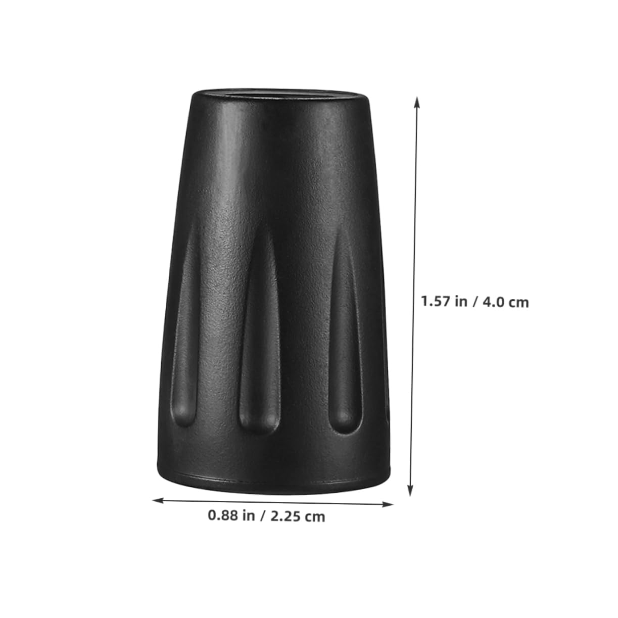 BESTonZON 6Pcs Non Slip Replacement Tips for Walking Canes Crutches Durable Construction for Hiking Trekking Comfortable Grip for Outdoor Stability