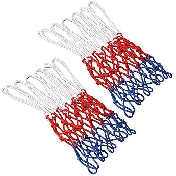GTIWUNG Pack of 2 Professional Basketball Net Basketball Replacement Net Durable and All Weather Ball Net for Standard Size Basketball Basket Net for Outdoor Basketball Hoop