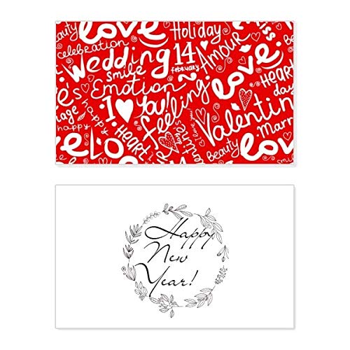 Tarjeta de San Valentín con dedicatoria conmemorativa de alta calidad