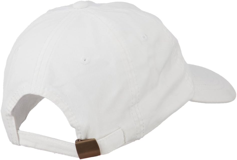Golf Ball on Golf Tee Embroidered Washed Cotton Cap
