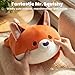 Imagen de Mewaii Almohadas de Peluche Zorro Naranja Kawaii Juguetes Stitch Que Respira para Dormir Lindo Cojines de Peluche Animales para Niños