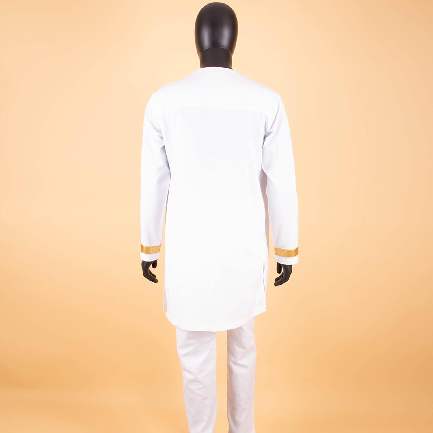 African Clothing for Men Full Sleeve Embroidery Shirts and Pants 2 Pieces Outfits Plus Size African Suit - Image 4