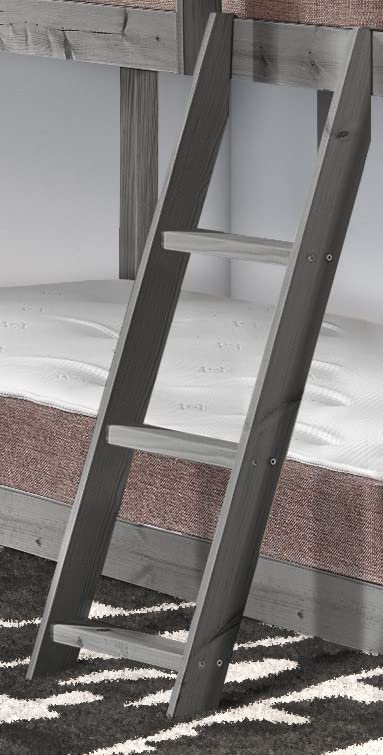 Replacement pine Ladder for Cabin Bed or Mid Sleeper (Grey)