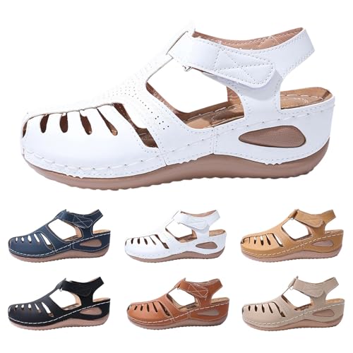 DUHGBNE 2025 Nouvelles Sandales Fisherman Pour Femmes Large Baskets Romaines Chaussures D'éTé...