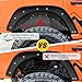 Nilight Front & Rear Inner Fender Liners Wheel Cover Fit for Wrangler JL JLU2018 2019 2020 2021 2022 2023 2024 2025 (4-Door/2-Door) Unlimited Bolt-on Style Fender Flares Splash Guards