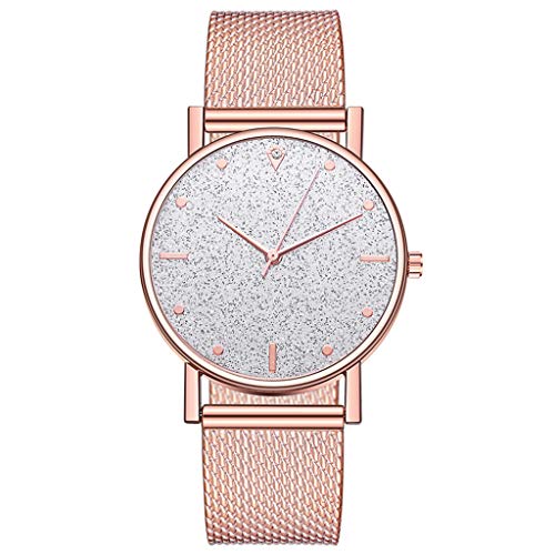 ROSSOM Reloj para Hombre, Relojes de Lujo para Mujer, Marca de Moda, Malla de Acero Inoxidable, Relojes de Pulsera de Cuarzo, Reloj para Mujer