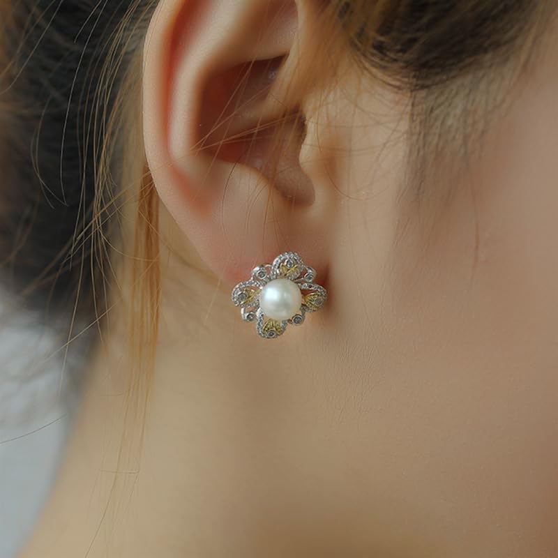 NONNYL Gifts for Wife Jewelry - Pearl Jewelry Earrings for Women, Birthday Jewelry for Girlfriend, Valentine's Day for Wife, Mother's Day for Mom Grandma N9342