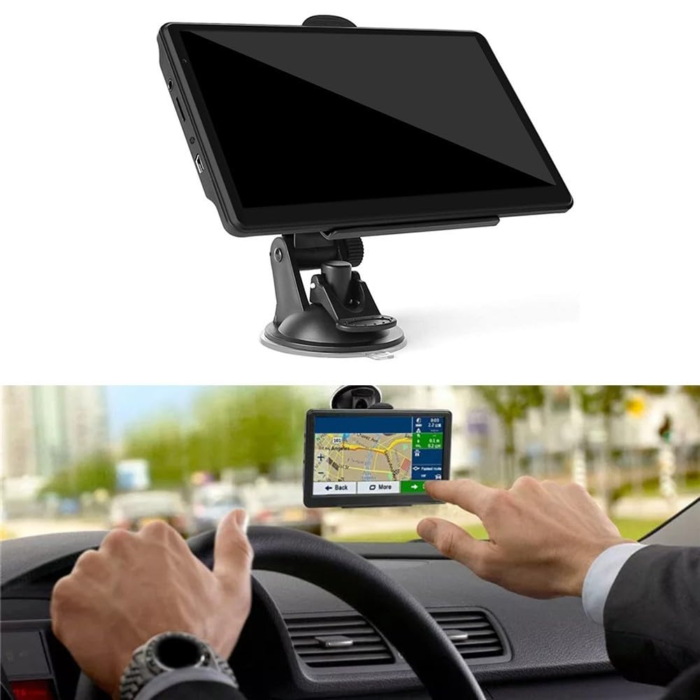 17,8 cm (7 Zoll) GPS Navigator Auto 7 Zoll LKW GPS Truck Navi UK Lebenslange Updates, Navi UK EU Karten, Unterstützung Postleitzahl Suche und Sprachführung, Blitzer, Spurführungsassistent
