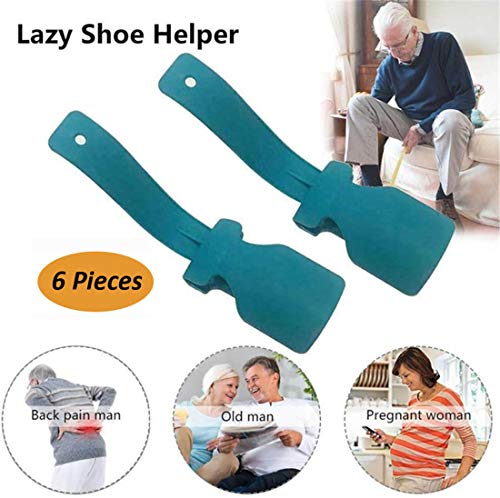 image for Feeke 6 Pack Lazy Shoe Helper Fits All Shoes - Portable Easy on & Off 