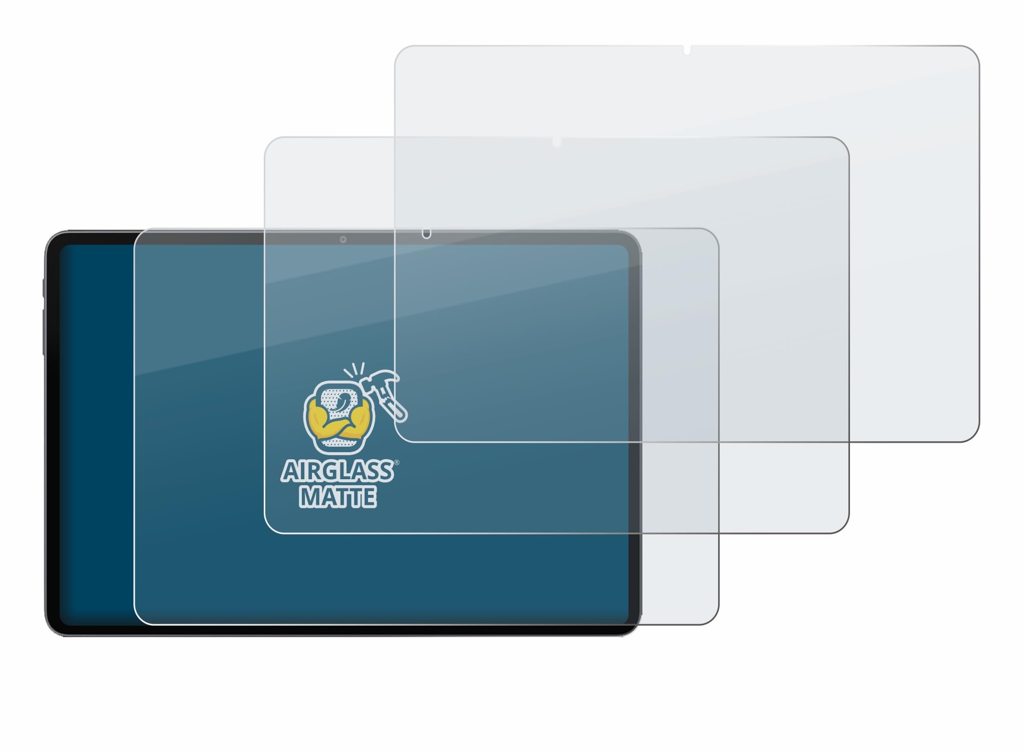 brotect 3 Pezzi Pellicola Vetro per Alldocube iPlay 70 Pad Pro | Opaca Protezione Schermo Made in Germany, Anti-Riflesso Durezza 9H Anti-Graffio