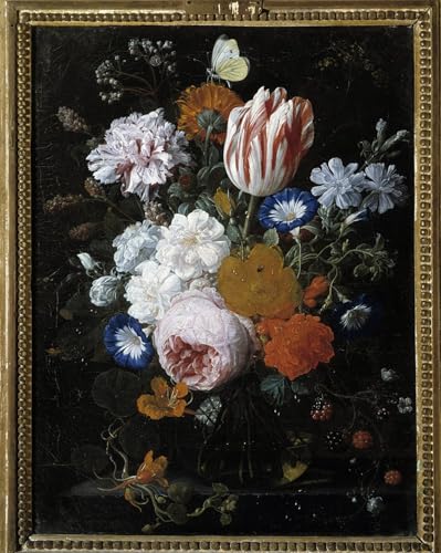 Impressions d'art Mural Fleurs de Nicolaes Van Veerendael Qualité Musée Poster 60x90cm