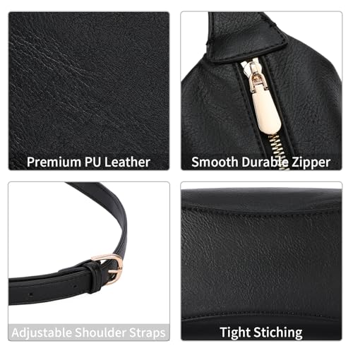 Bolso tipo Hobo para mujer de cuero sintético miniatura 4