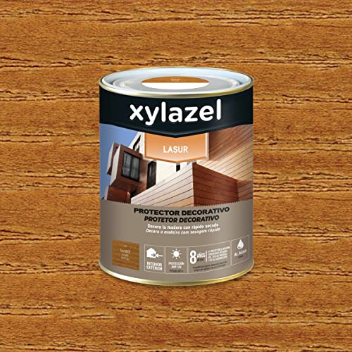 XYLAZEL Lasur Protector Decorativo al agua Mate Teca,...