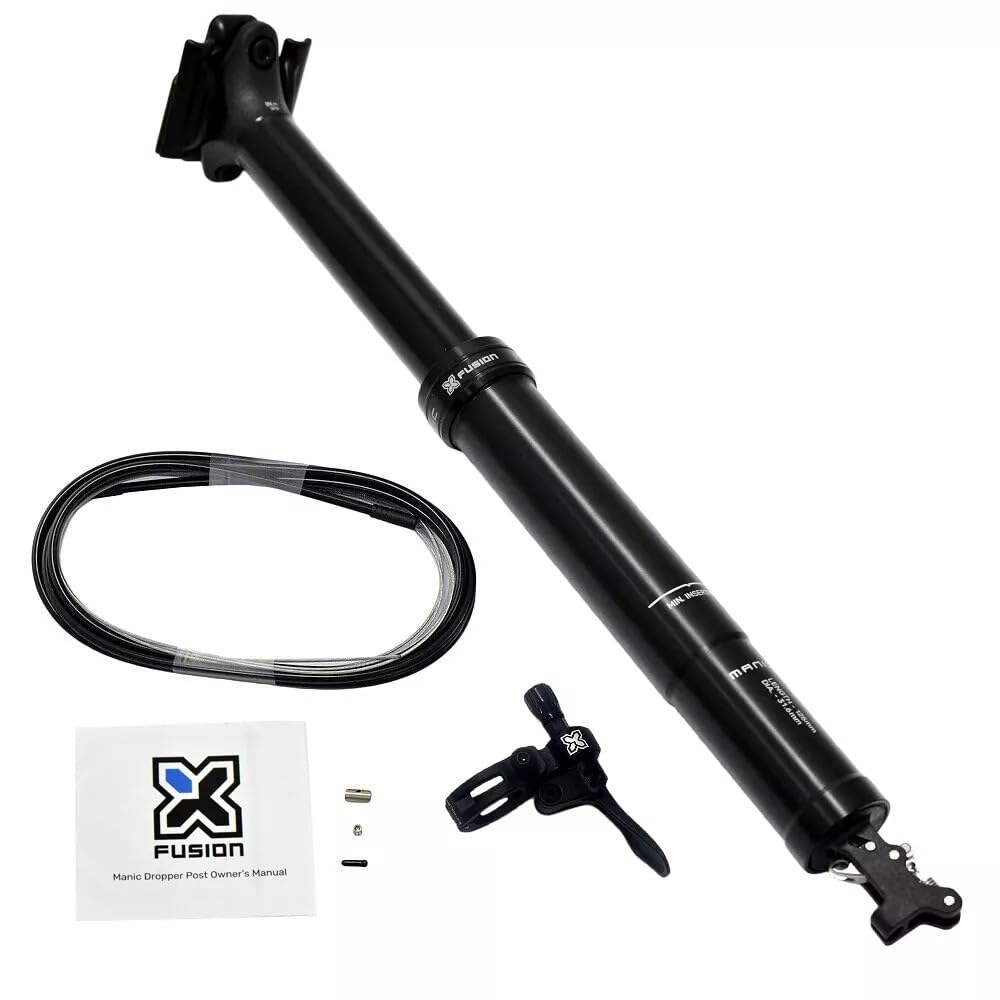 Amazon.com : X-Fusion Manic Integra Remote Dropper Seatpost 31.6