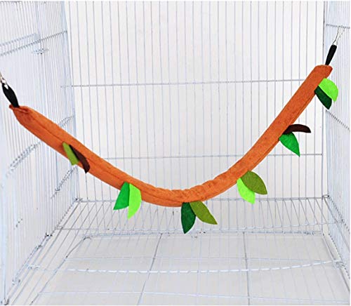 Hamster hangmat kleine dieren jungle hangend warm bed huis kooi nest accessoires bospatroon kooi speelgoed blad hangen tunnel en schommel voor Sugar Glider eekhoorntjes hamster spelen (5 stuks) - Image 7