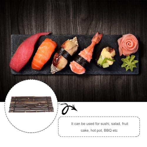 Bandeja para sushi y snacks curva color café miniatura 7