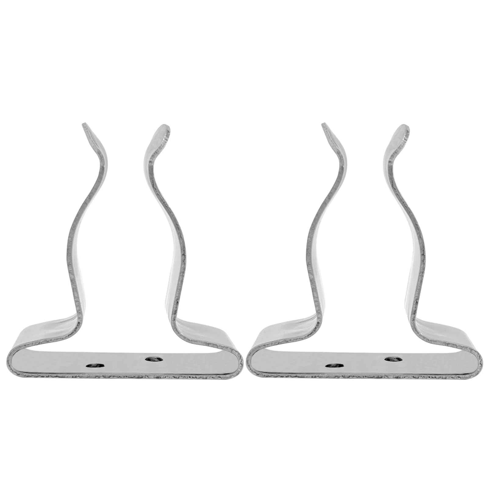Laikoutd 2Pcs Hook Holder Marine Spring Clip Stainsless Steels Spring Clamps Oars Holder for Hook Fishings Rod