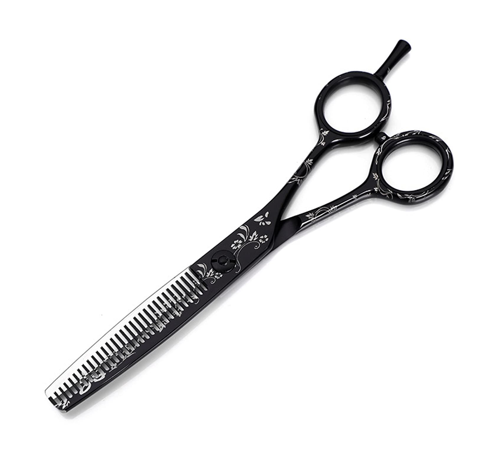 Multifunctional Scissors, Hairdressing Scissors, Pet Scissors,zwart and Wit Pattern Scissors, Flat Scissors, Hairdressing Texture Scissors, Thinning Scissors Hair Cutting Shears (Wit Tooth Shear