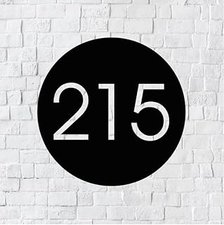 Metal House Number Sign | Tree of Life Address Sign | Modern Address | Art Decor Address Sign | Metal Address Sign | Address Numbers | Address Plaque (Small 10" x 10", Silver)