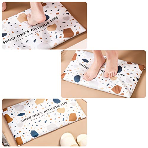 Tapete de piso YARNOW com secagem rápida, absorve água, tapete de cozinha, tapete antiderrapante par