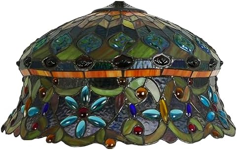 Bieye S10762 Grape Tiffany Style Stained Glass Lamp Shade for Home ...