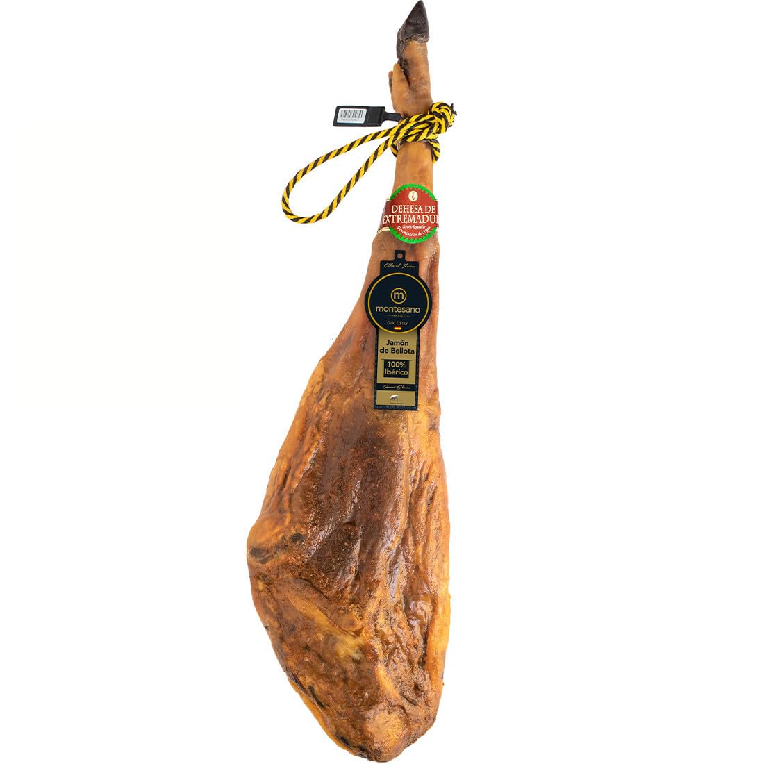 Ibéricos Montesano | Jamón de Bellota 100% Ibérico D.O. | Premio Diamond Taste Award 2024 | Calidad y Jugosidad | Criado en Libertad con Bellotas | Producto Gourmet Premium| Brida Negra | 8-8,5kg