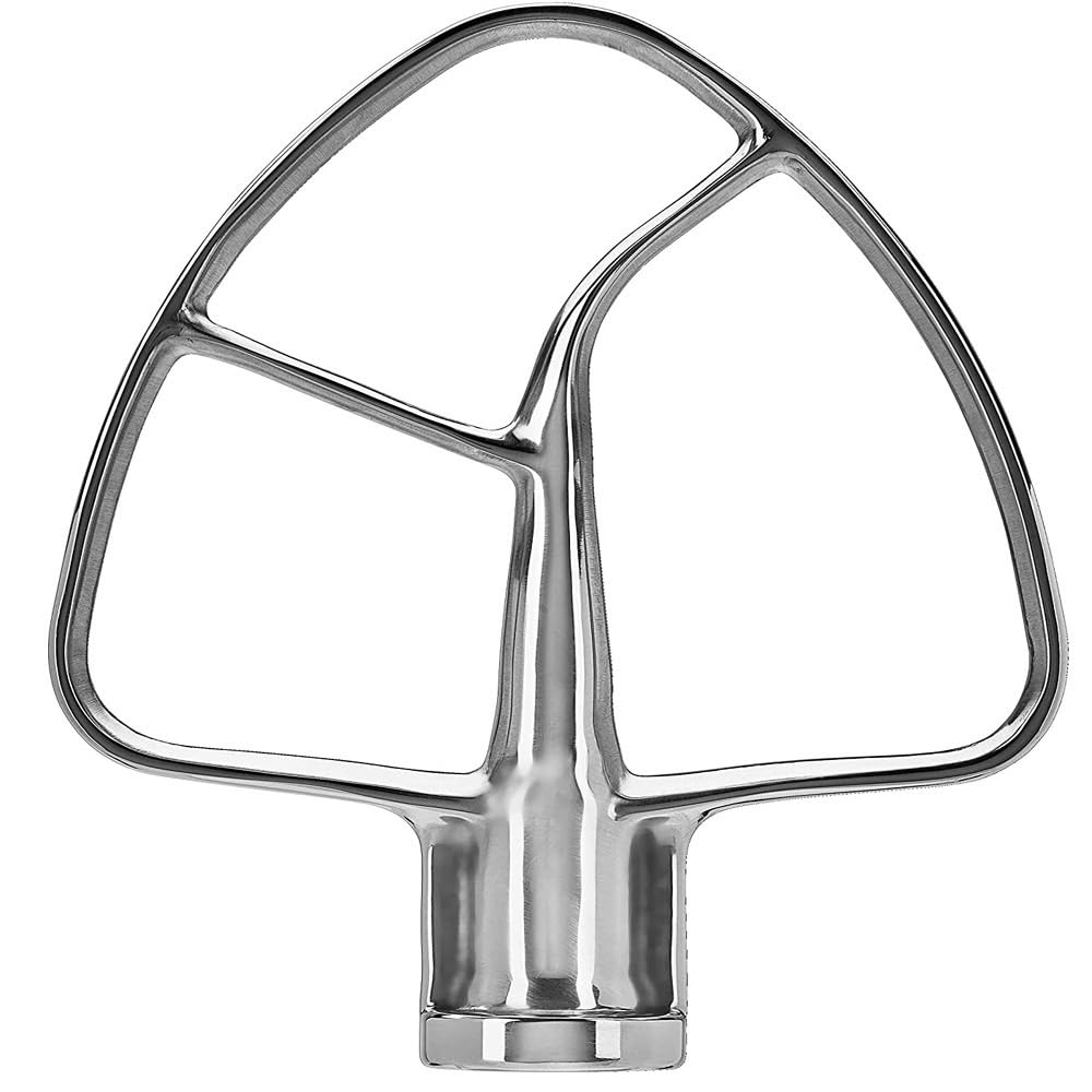 Płaskie łopatki mieszające ze stali nierdzewnej, kompatybilne z KitchenAid 4,5-5 Qt z uchylną głowicą mikser pionowy wielofunkcyjne łopatki mieszające