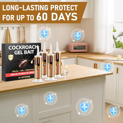 Image of 4 Pack Large Roach Gel, Cockroach Gel