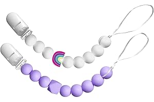 2PC Pacifier Clips Baby Girl