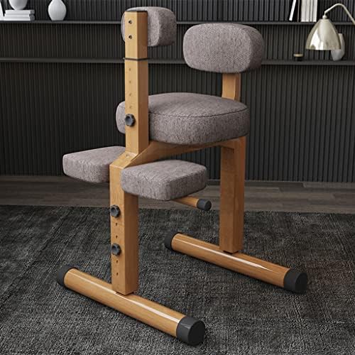 Kneeling Chair - Height Adjustable Stool for rt, Balance Seat for Writing and Learning (Grey)