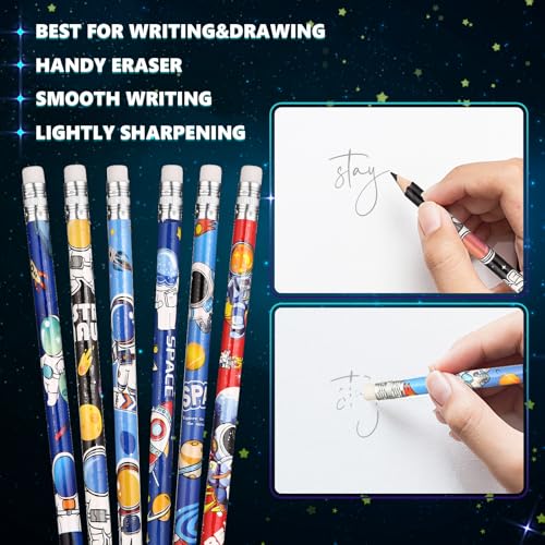 Set de 24 lápices espaciales para niños multicolor miniatura 4