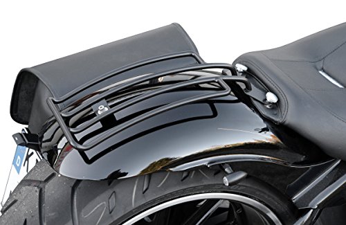 Porte-bagages Softail Deluxe voyage à moto et escapades de week-end en noir