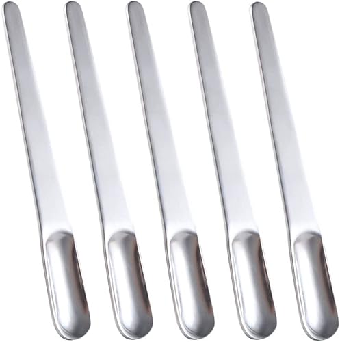 Leadigol Cuchara de café expreso Pastel Helado Cuchara de café Cuchara de acero inoxidable Capuchino Plano Agitar Vajilla