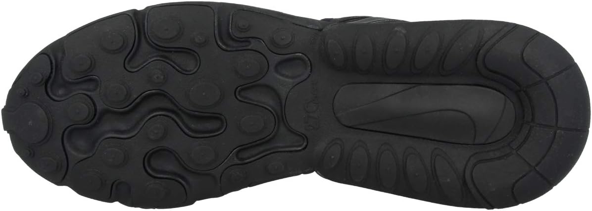 Nike Men's Air Max 270 React Running Shoes (Black/Oil Grey/Grey Black, 12)