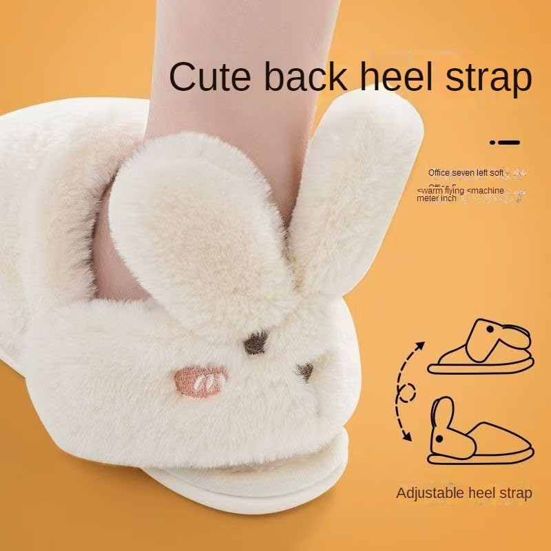 Cute Fuzzy Slippers Rabbit Women Memory Foam Fluffy Winter House Shoes Indoor and Outdoor3