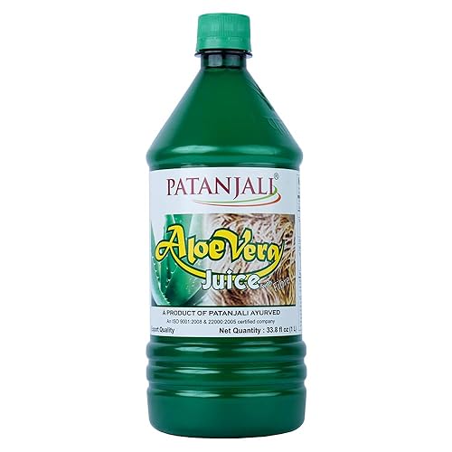 Patanjali Jugo de fibra Aloevera, 1L  33.81 fl oz disponible en Yaxa Colombia