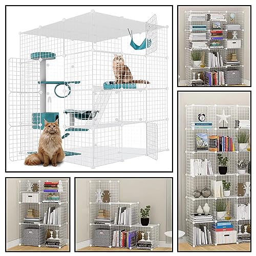 cucurbita Gaiola para Gatos Grande, Cercadinho Interno para Gatos, Faça Você Mesmo, Casa para Animai