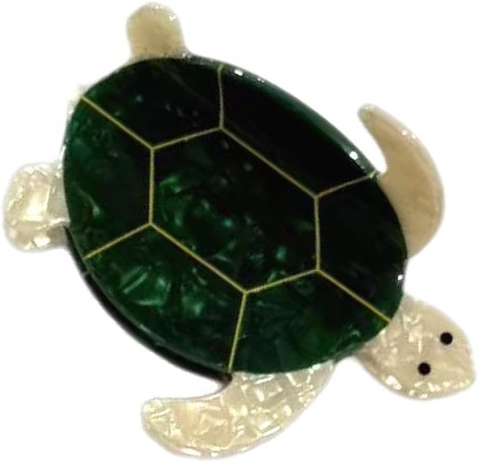 Creative Turtles Shape Hair with Realistic Design Acrylic Spring Clip for Gifts and Fashion Styling Accessory Beach Vacation Accessory