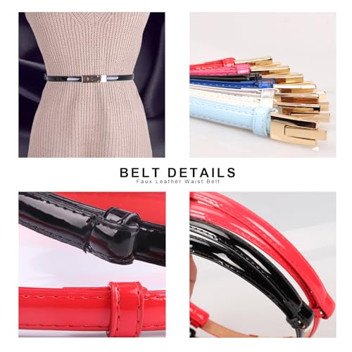 Adjustable Thin Belts For Womens Skinny Belts For Dresses Alloy Turn Lock Belts For Jeans3