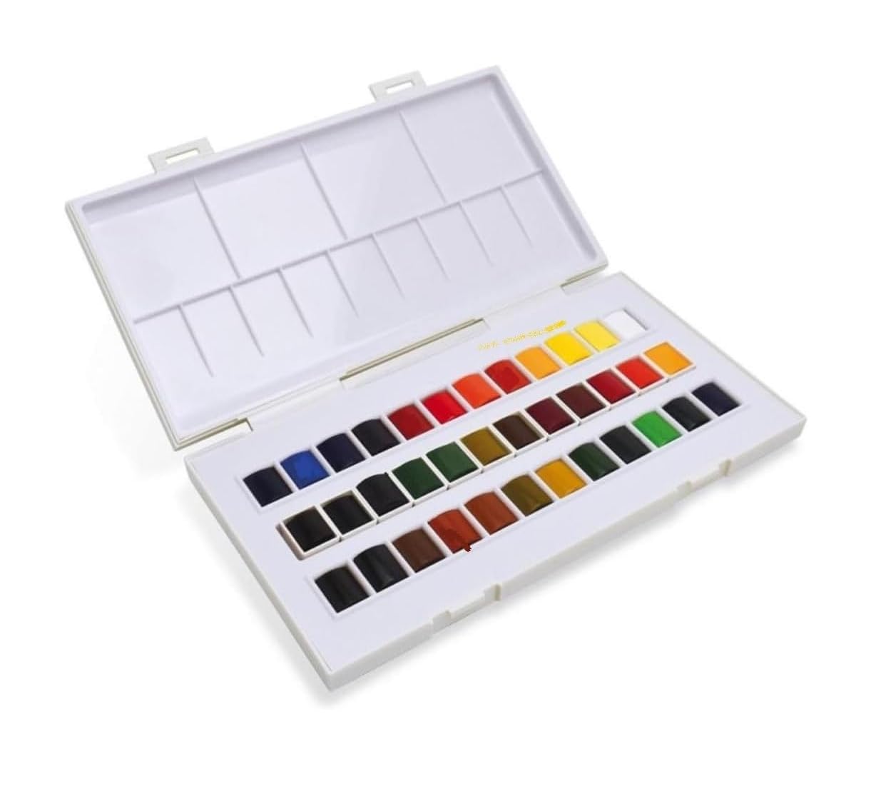 Sennelier Aquarellfarbe, Reisebox, 37 Stück (36 Farben + 1 Pinsel)