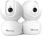 VIMTAG 4MP 5G Security Camera Indoor, Pet Camera with Speaker for Dog/Cat, Free AI Detection Indoor Camera with Phone App, Motion Tracking, Night Vision,2-Way Audio, Support 256GB Card(Not Included)